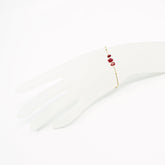 Браслет из золотых коралловых крошек и жемчуга